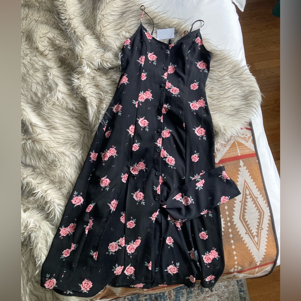 H&M Divided Floral Midi Dress- us size 6